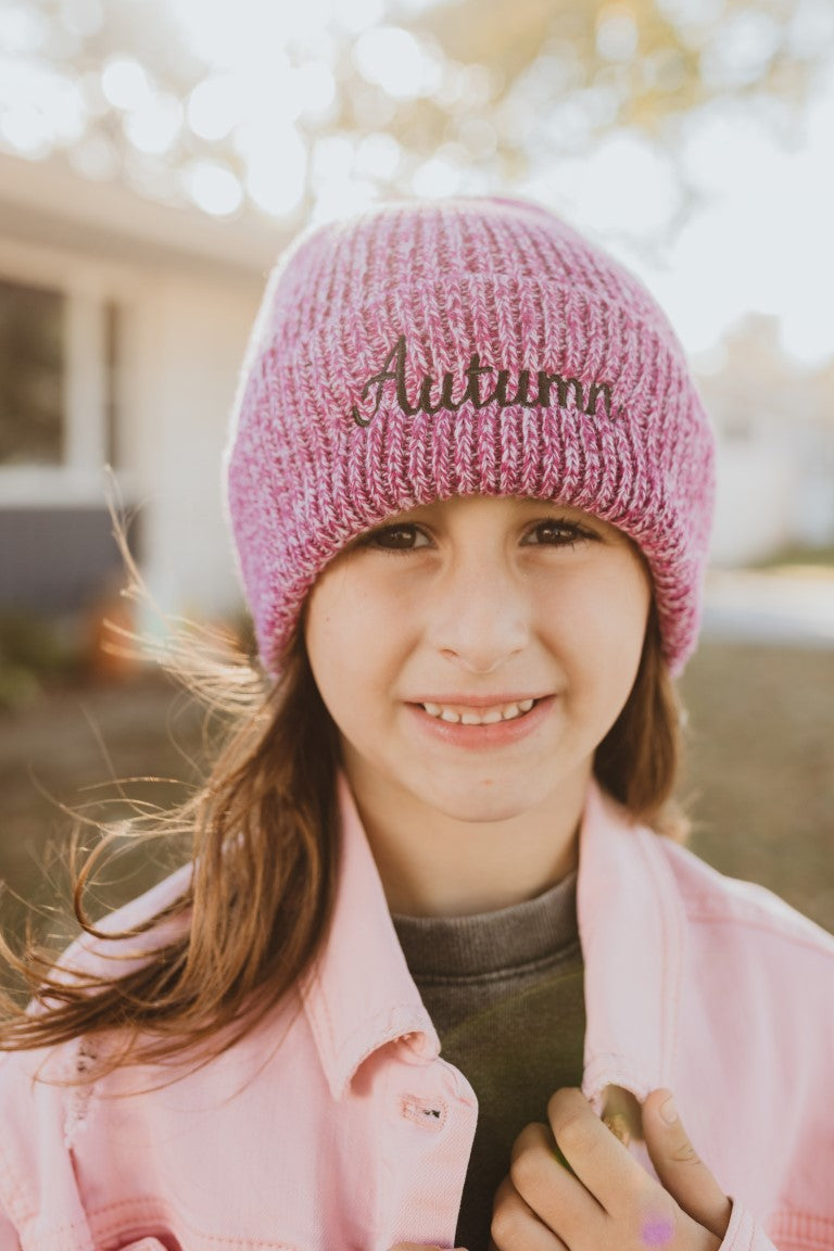 Custom Embroidered Beanie — Personalized Name or Text