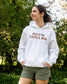 State cross stitch hooded (hoodie) sweatshirt