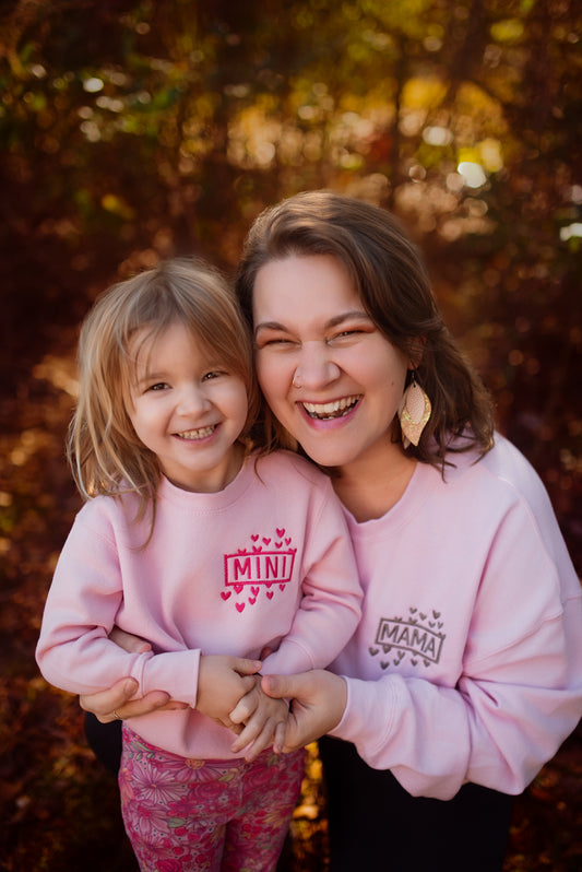 Mom & mini matching sweatshirts