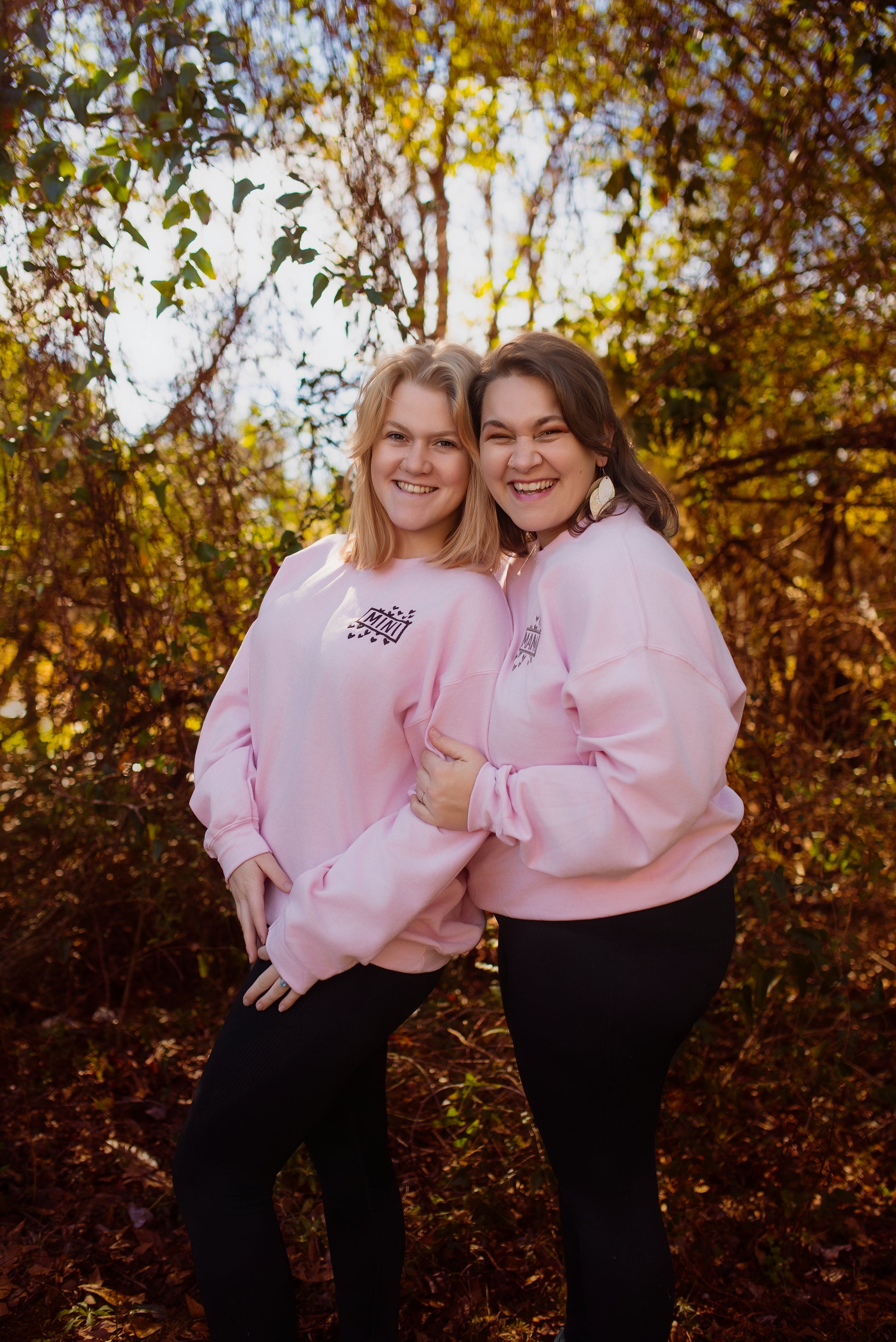 Mother daughter matching sweatshirts