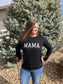 Custom MAMA keepsake sweatshirt made from a baby's outgrown clothes
