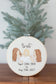 Personalized portrait hoop embroidered from a wedding photo