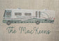 Embroidered camper garden flag, a personalized RV gift
