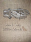 Burlap garden flag with custom embroidered RV