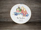 Embroidered wedding keepsake hoop, an anniversary gift