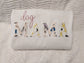 Keepsake sweatshirt with dog MAMA  embroidered from dog bandanas