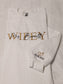 Wifey sweatshirt with Mrs. and last name embroidered on the chest