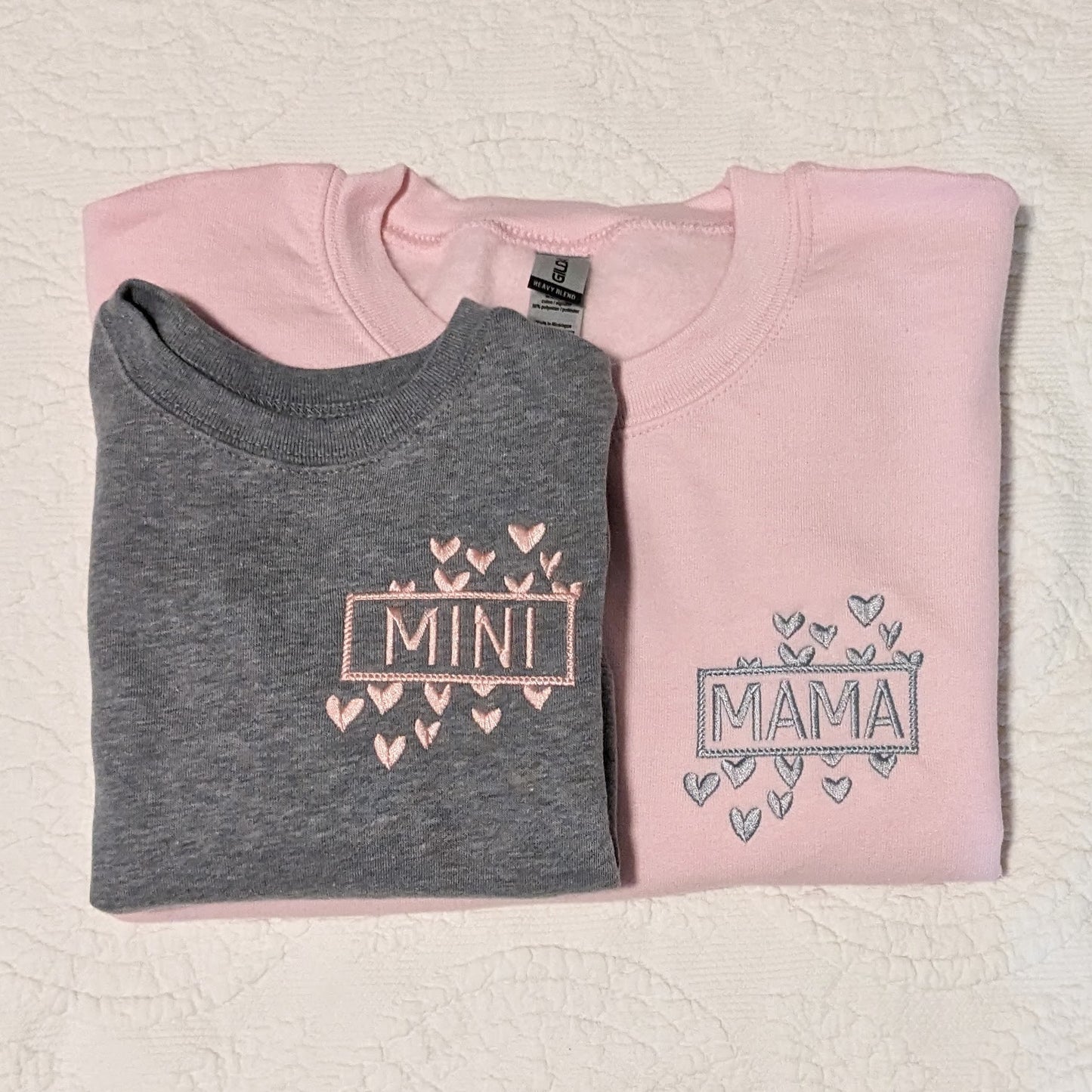 MINI heart sweatshirt in toddler sizes