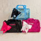 Personalized Kids Sparkle Duffle Bag — Embroidered Name & Sport Bow