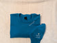 Mommy embroidered along the collar in delicate chain stitch