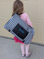 Personalized kids nap mat with an embroidered name on the pocket