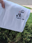 Dog ghost with regular ghost embroidered on sweatshirt