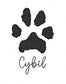 Pet memorial paw print embroidery hoop with dates